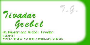 tivadar grebel business card